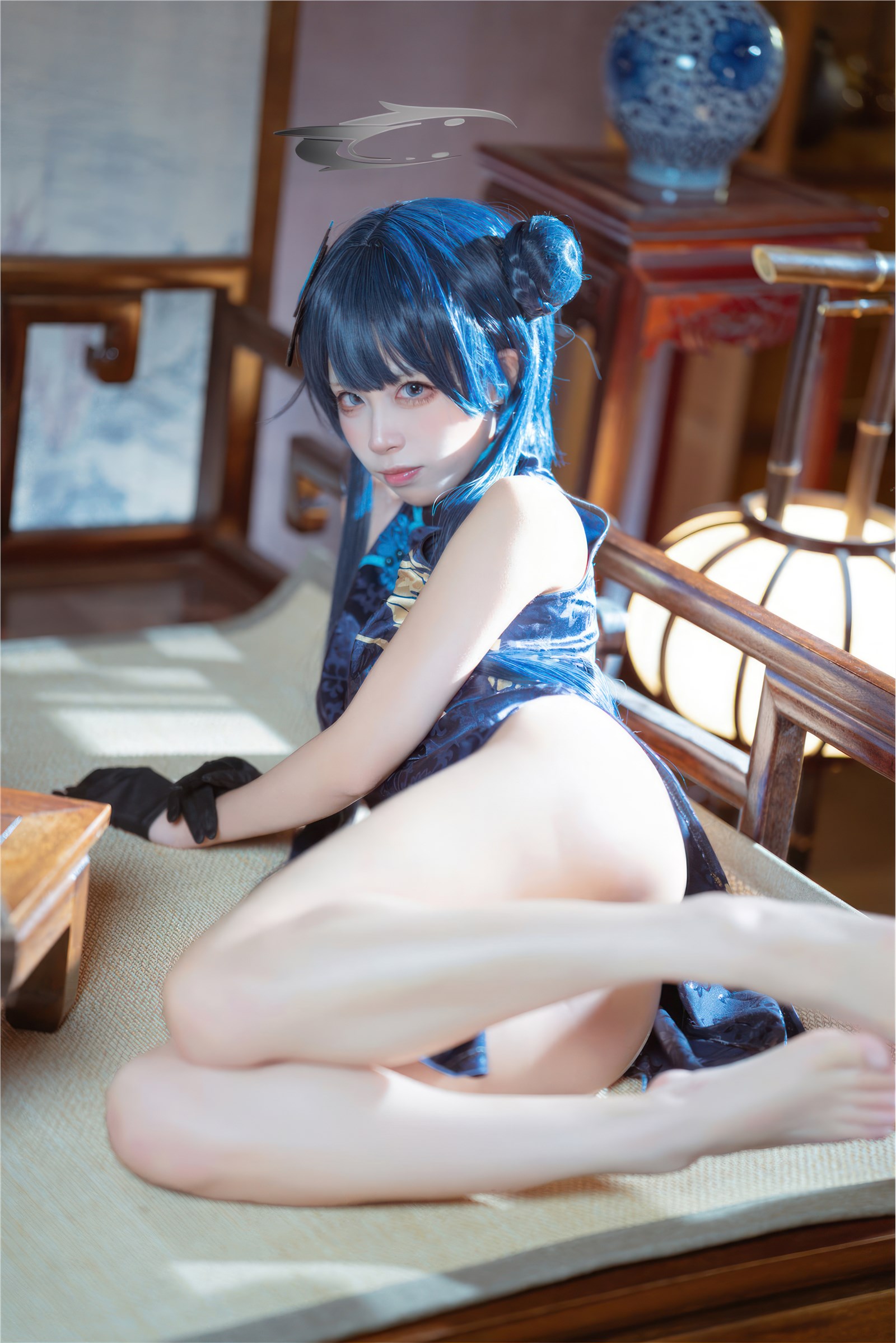 Is it the Three Worlds - NO.031 Blue Archival Concubine Saki Qipao(27)